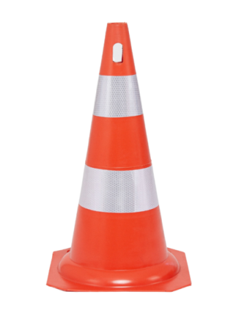 CONE FLEXÍVEL COM FAIXAS REFLETIVAS- KTELI – MRB Equipamentos de Proteção